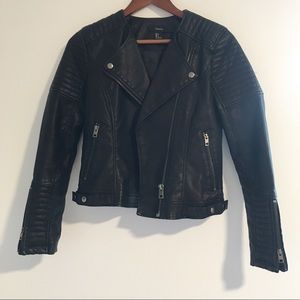 Black Faux Leather Jacket